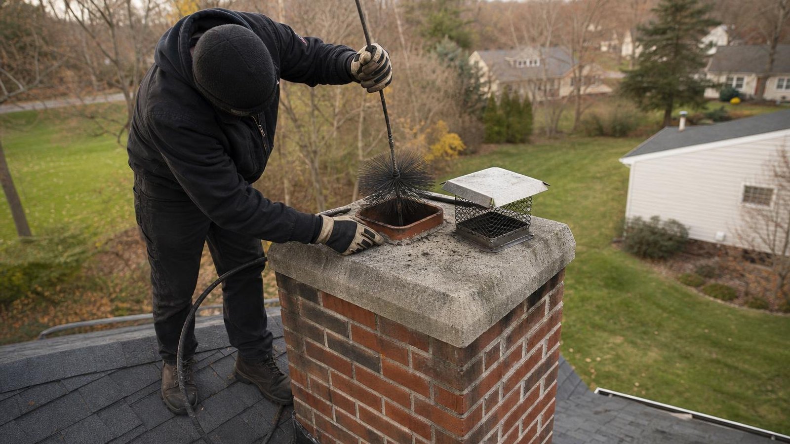 Practical chimney sweep & inspection in Deer Park